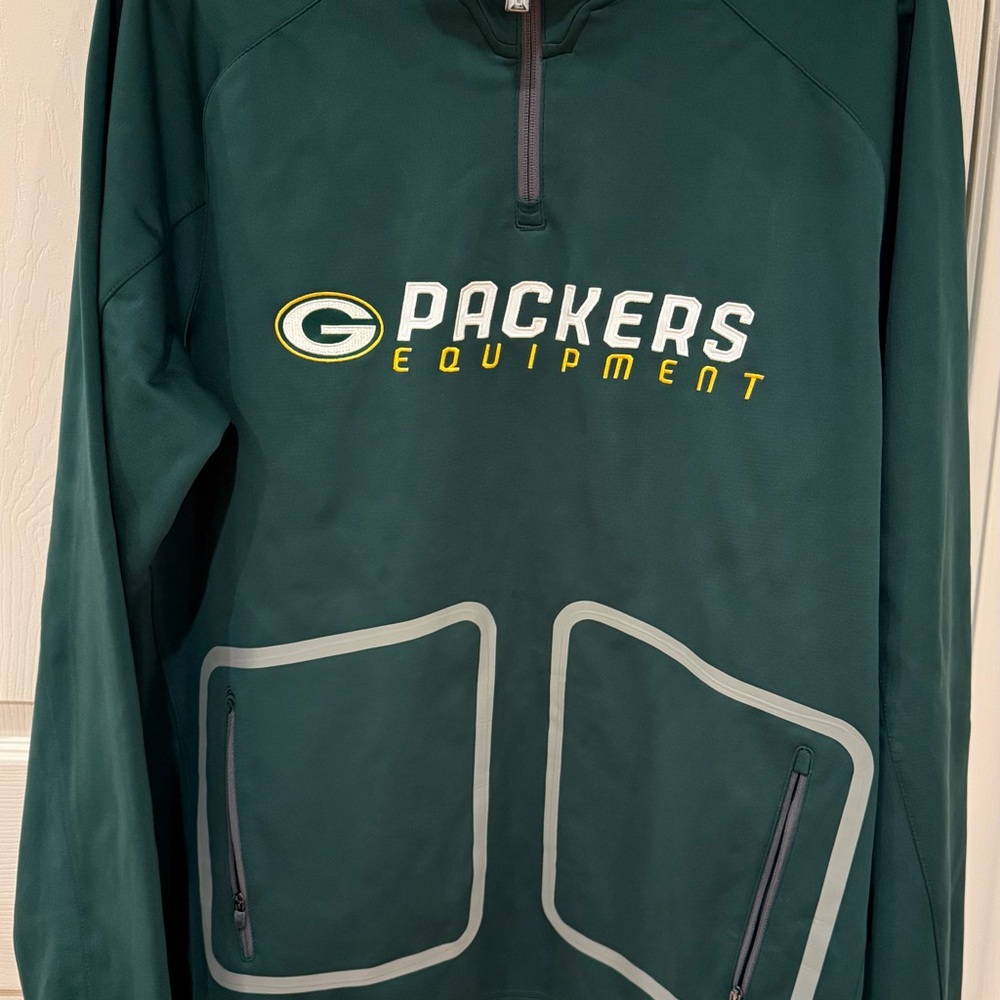 Men’s size medium Reebok NFL Equipment Green Bay Packers 1/4 zip jacket